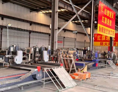 全自动角钢法兰自动焊